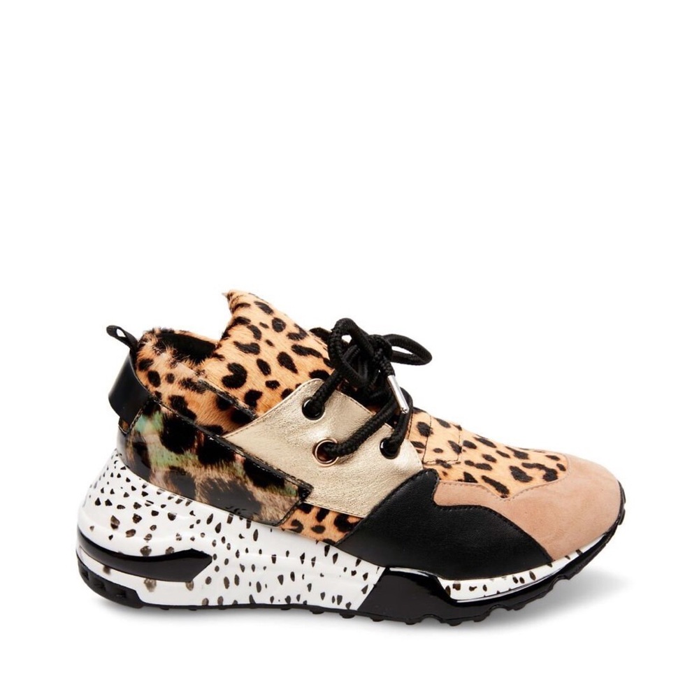 Steve Madden Cliff Animal Sneakers 8.5 animal print